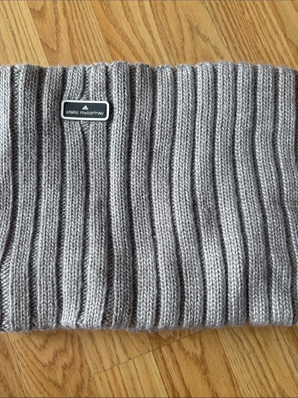 Stella McCartney Gray Ribbed Knit Neck Warmer